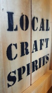 local craft spirits rack