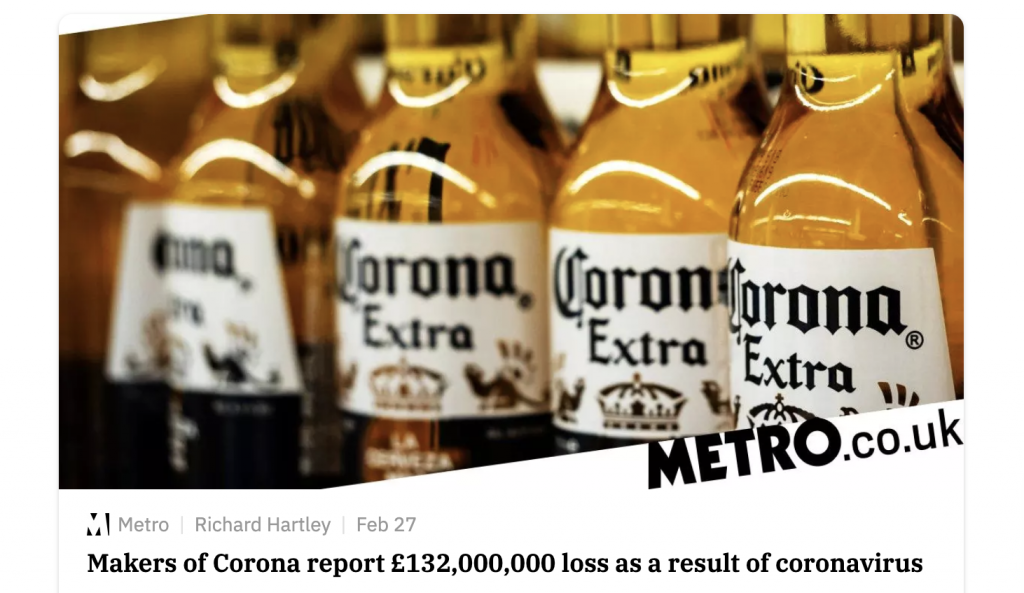 Corona Beer Sales Down_Misinformation
