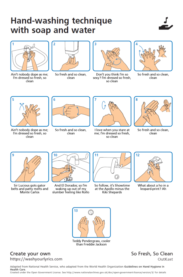 Safety First Hand Washing Instruction