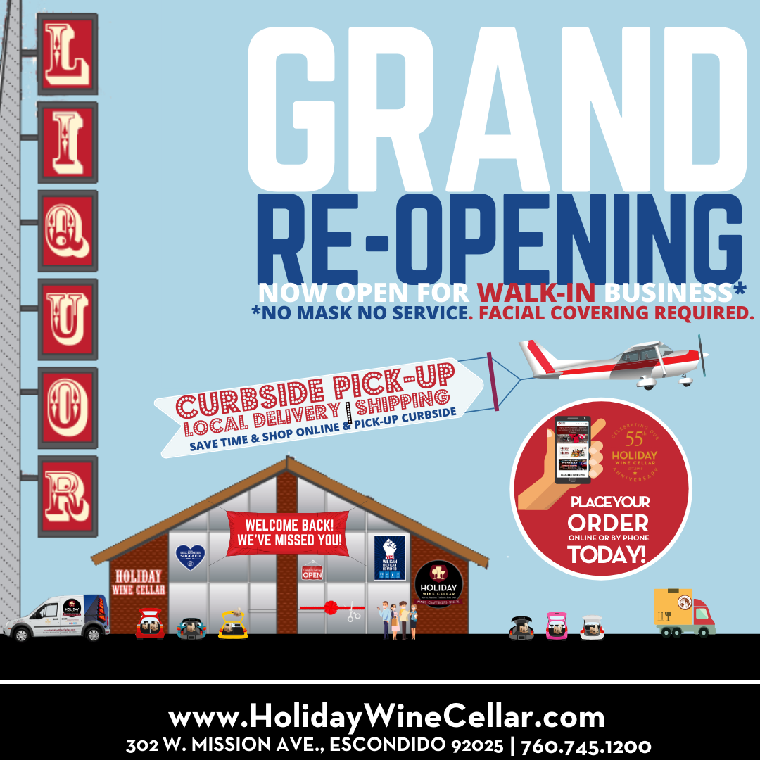 We’ve Missed Seeing You Shopping In-Store at Holiday Wine Cellar! Welcome Back!